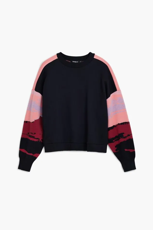 Women Jumpers Desigual Sunset Landscape Sweatshirt