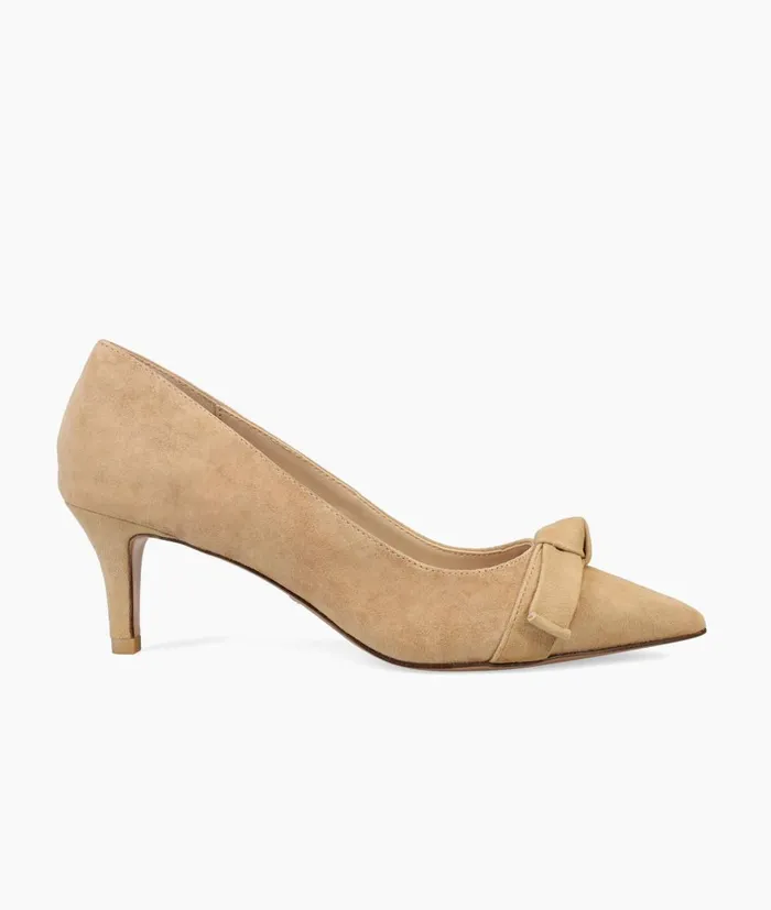 Women Keesa Low Heel 8211 Latte Pelle Moda Low Heels