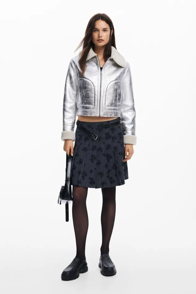 WomenKids Coats And Jackets Desigual Metallic Jacket
