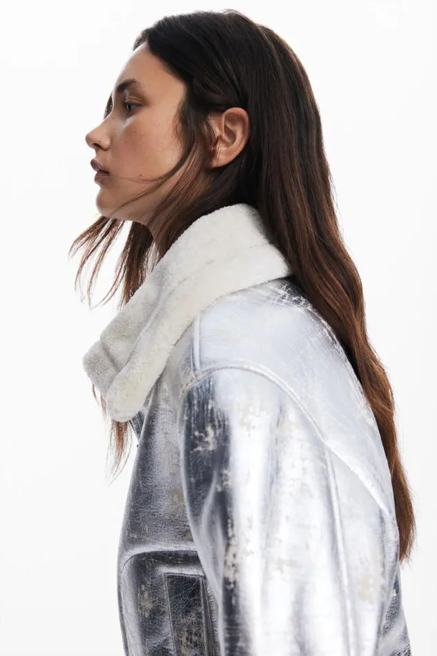 WomenKids Coats And Jackets Desigual Metallic Jacket