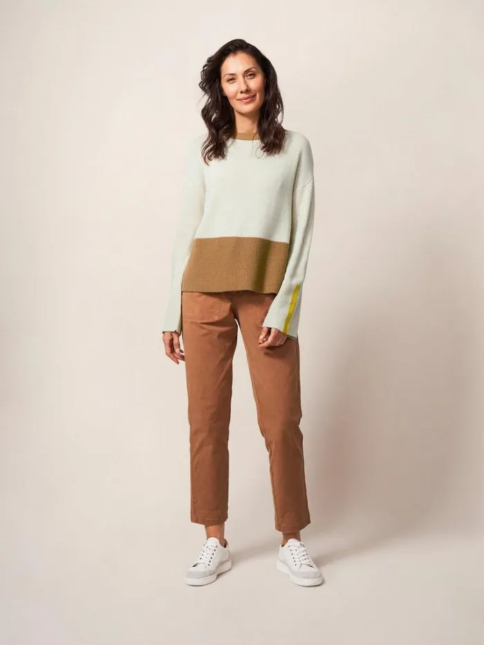Women KNITWEAR White Stuff Birch Knitted Jumper Natural Multi