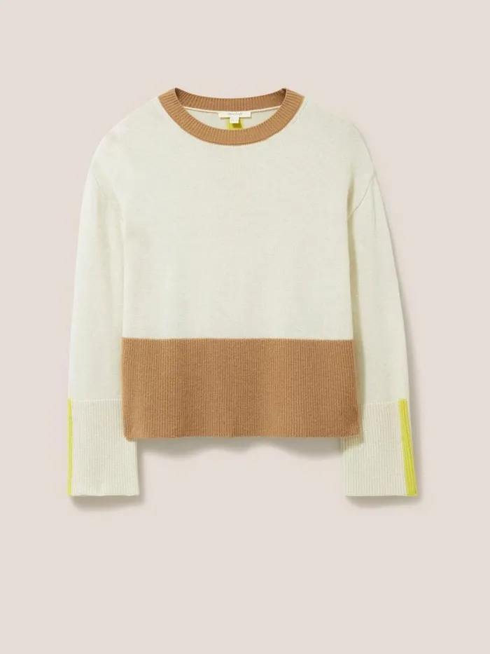 Women KNITWEAR White Stuff Birch Knitted Jumper Natural Multi Women KNITWEAR White Stuff Birch Knitted Jumper Natural Multi