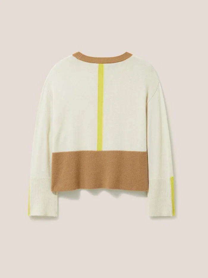 Women KNITWEAR White Stuff Birch Knitted Jumper Natural Multi Women KNITWEAR White Stuff Birch Knitted Jumper Natural Multi