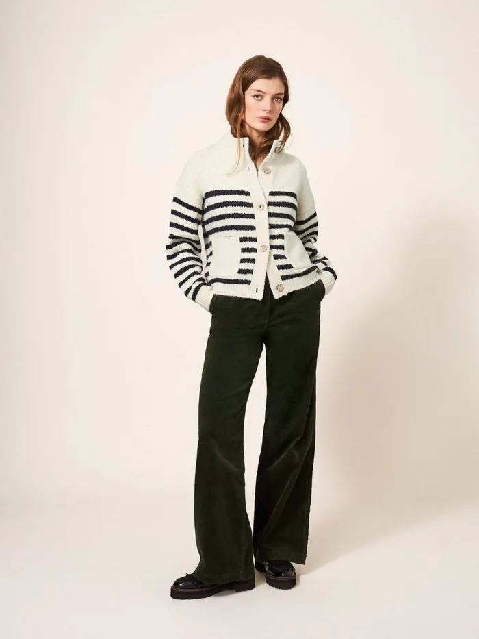 Women KNITWEAR White Stuff BONNIE CARDI Ivory Multi