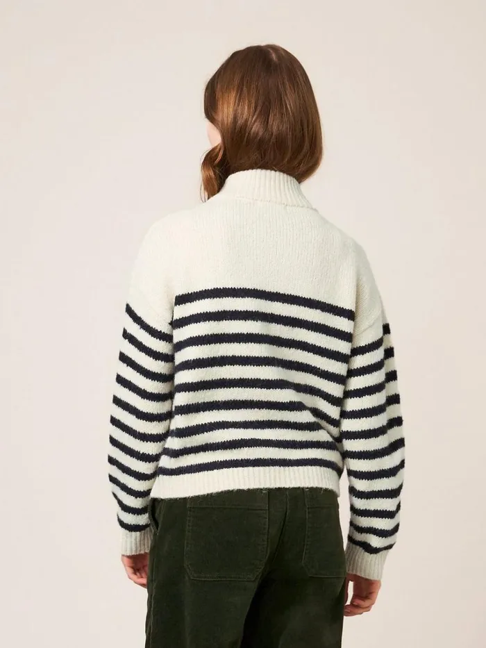 Women KNITWEAR White Stuff BONNIE CARDI Ivory Multi Women KNITWEAR White Stuff BONNIE CARDI Ivory Multi