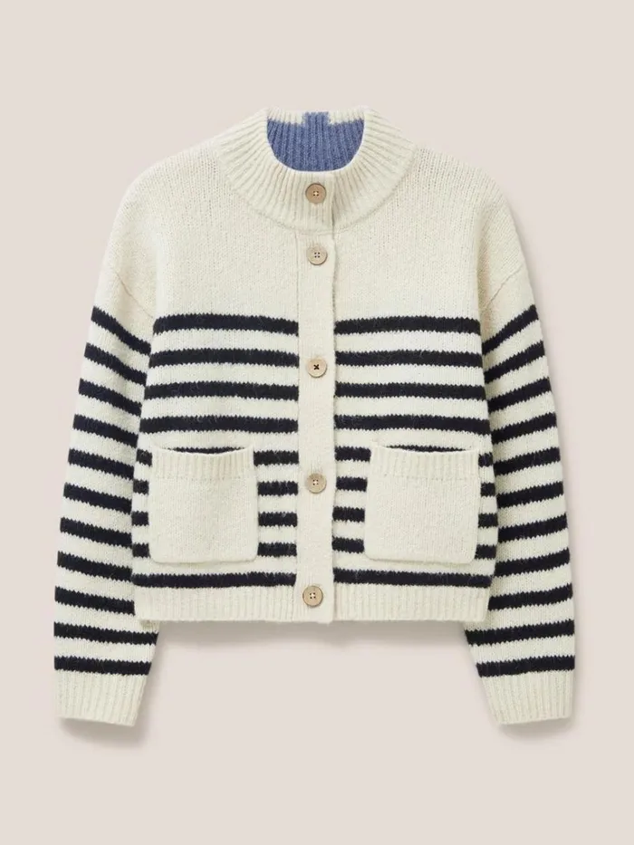 Women KNITWEAR White Stuff BONNIE CARDI Ivory Multi Women KNITWEAR White Stuff BONNIE CARDI Ivory Multi