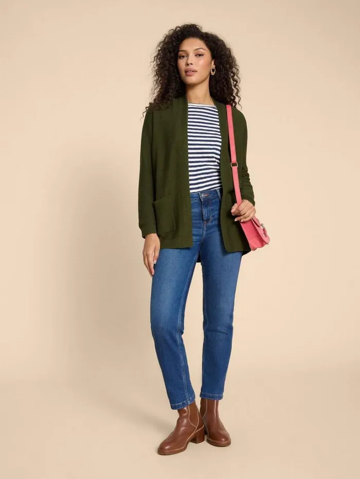 Women KNITWEAR White Stuff CARLA CARDIGAN Mid Green