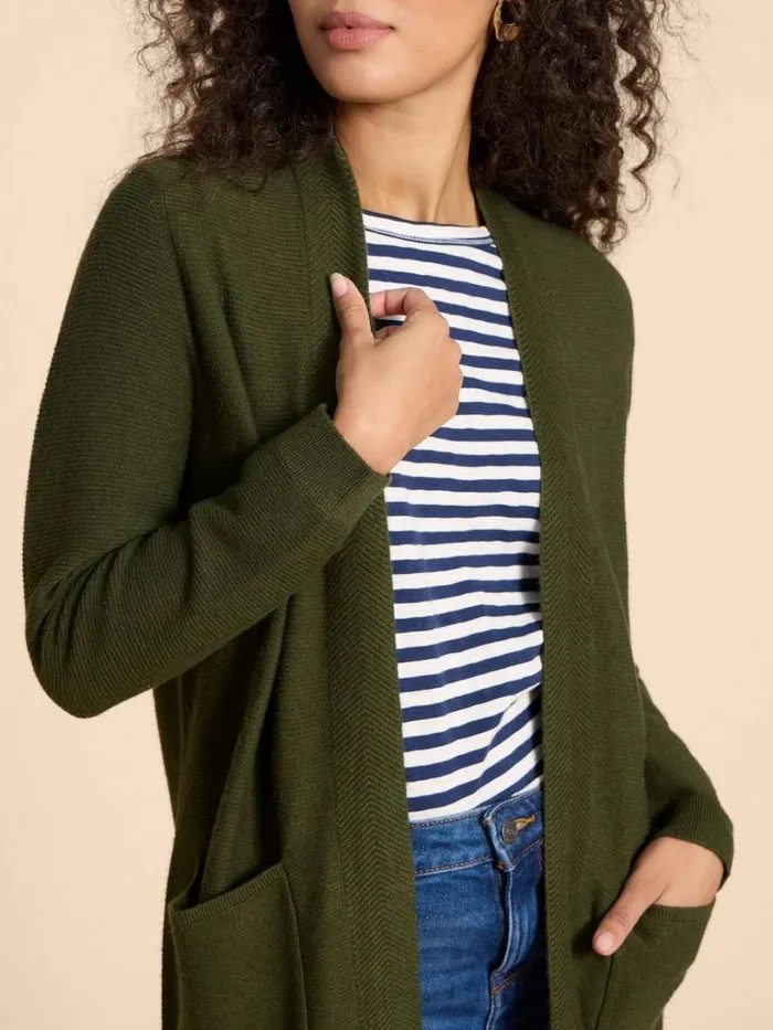 Women KNITWEAR White Stuff CARLA CARDIGAN Mid Green