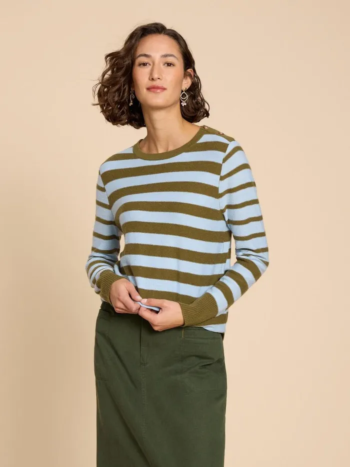 Women KNITWEAR White Stuff EMMA JUMPER Blue Multi Women KNITWEAR White Stuff EMMA JUMPER Blue Multi