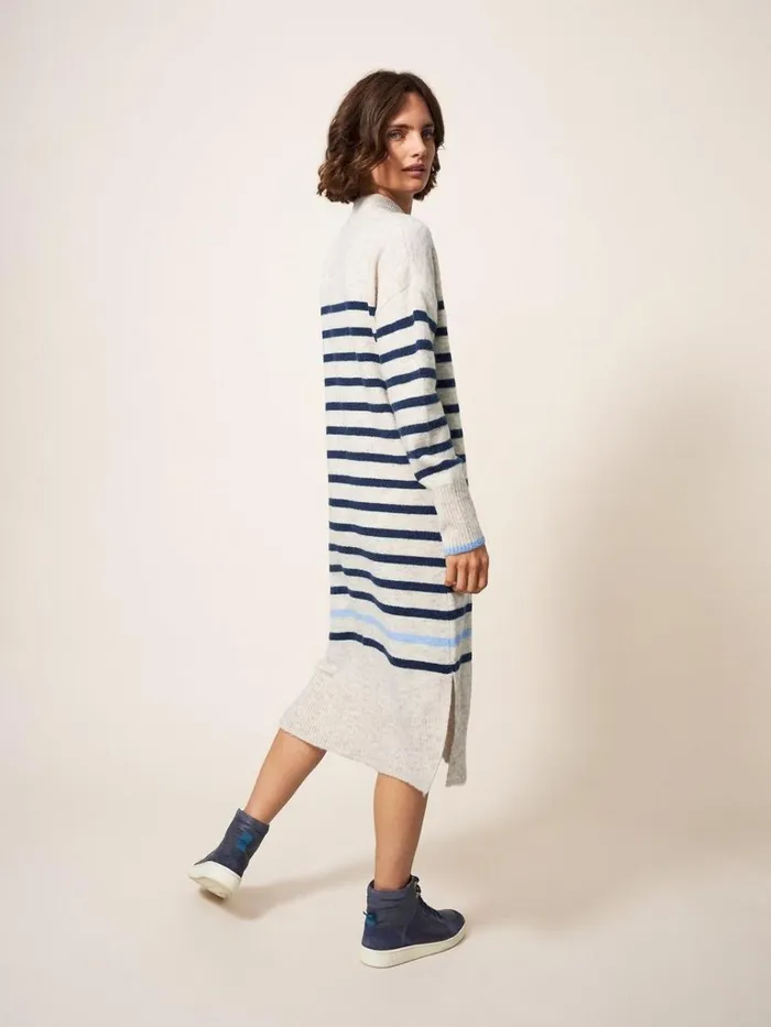 Women KNITWEAR White Stuff JUMPER DRESS Natural Multi Women KNITWEAR White Stuff JUMPER DRESS Natural Multi