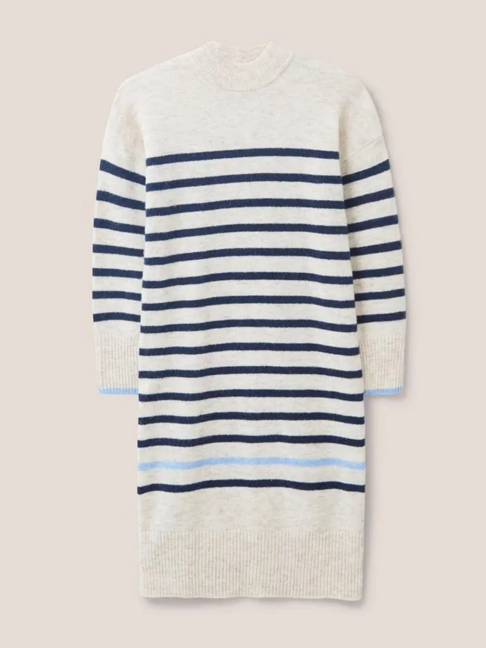 Women KNITWEAR White Stuff JUMPER DRESS Natural Multi Women KNITWEAR White Stuff JUMPER DRESS Natural Multi