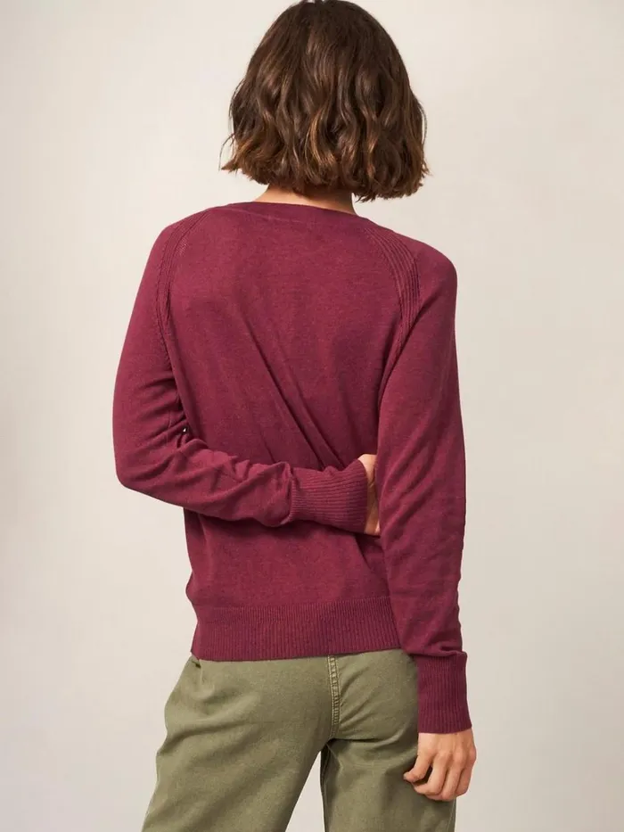 Women KNITWEAR White Stuff Lulu Crew Neck Cardigan Bright Pink Women KNITWEAR White Stuff Lulu Crew Neck Cardigan Bright Pink