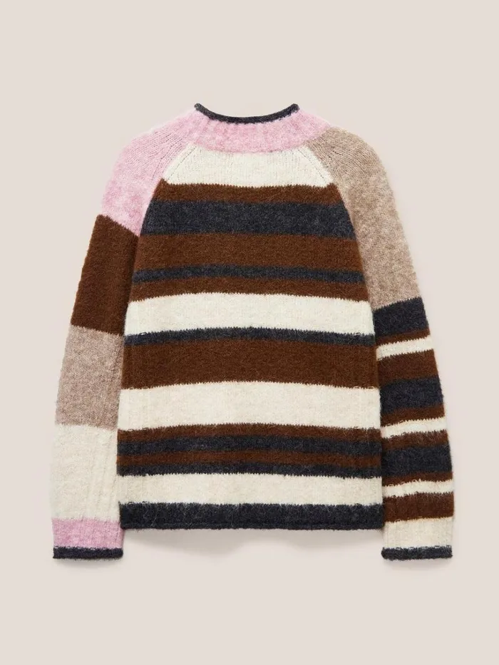 Women KNITWEAR White Stuff MEDWAY COLOURBLOCK JUMPER Natural Multi Women KNITWEAR White Stuff MEDWAY COLOURBLOCK JUMPER Natural Multi