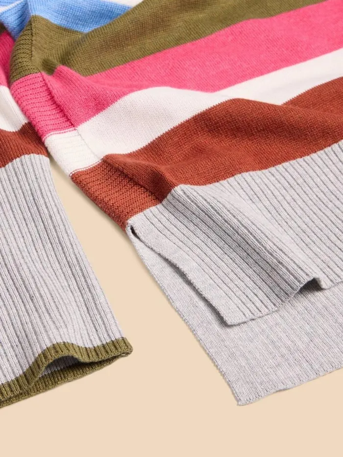 Women KNITWEAR White Stuff OLIVE STRIPE KNITTED JUMPER Grey Multi Women KNITWEAR White Stuff OLIVE STRIPE KNITTED JUMPER Grey Multi