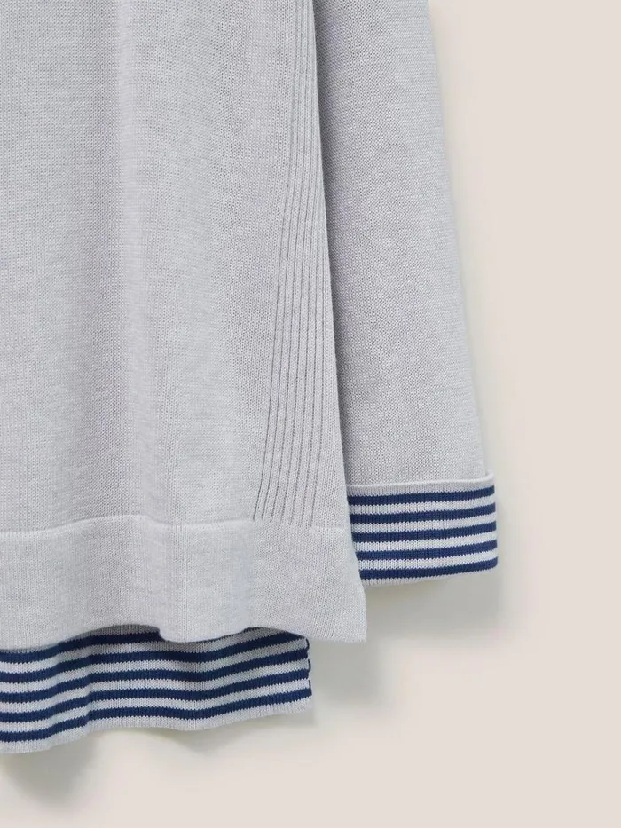 Women KNITWEAR White Stuff Olivia Crew Neck Jumper Light Grey Women KNITWEAR White Stuff Olivia Crew Neck Jumper Light Grey
