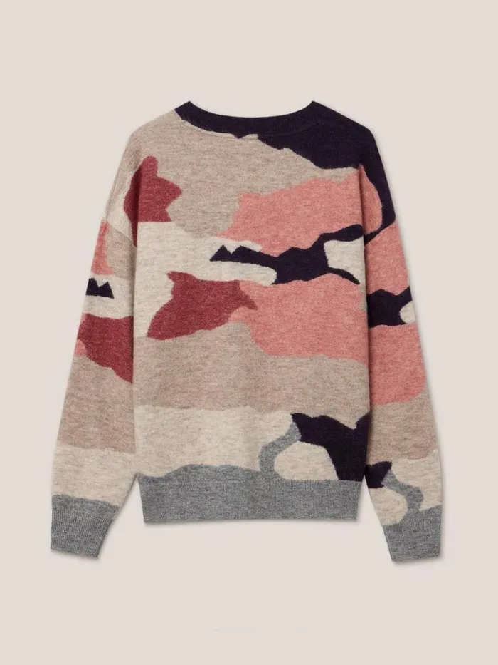 Women KNITWEAR White Stuff PATCHWORK SPARKLE JUMPER Grey Multi Women KNITWEAR White Stuff PATCHWORK SPARKLE JUMPER Grey Multi