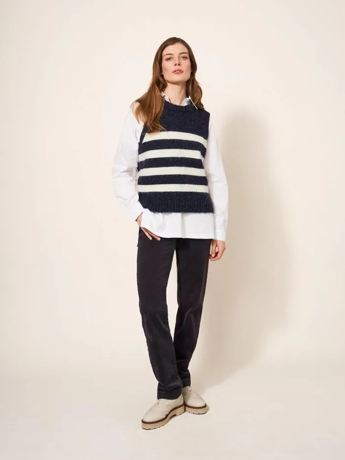 Women KNITWEAR White Stuff STRIPE TANK Black Multi Women KNITWEAR White Stuff STRIPE TANK Black Multi