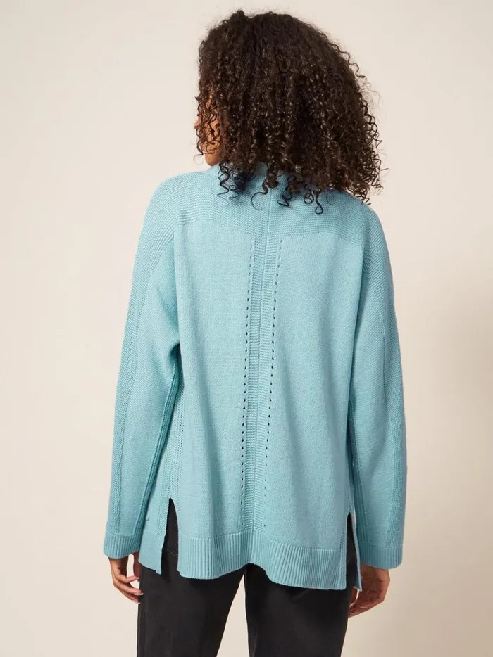 Women KNITWEAR White Stuff Tiana Open Neck Cardi Light Teal Women KNITWEAR White Stuff Tiana Open Neck Cardi Light Teal