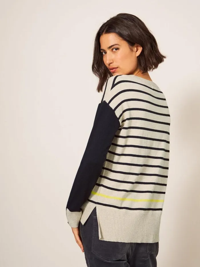 Women KNITWEAR White Stuff URBAN HEART JUMPER Natural Multi Women KNITWEAR White Stuff URBAN HEART JUMPER Natural Multi