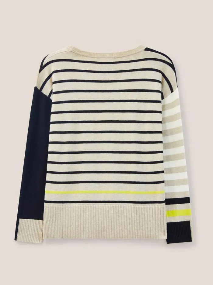 Women KNITWEAR White Stuff URBAN HEART JUMPER Natural Multi Women KNITWEAR White Stuff URBAN HEART JUMPER Natural Multi