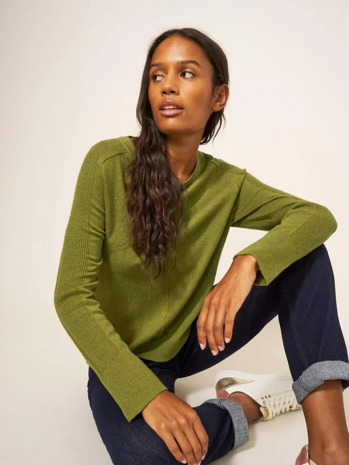 Women KNITWEAR White Stuff URBAN JUMPER Light Green Women KNITWEAR White Stuff URBAN JUMPER Light Green