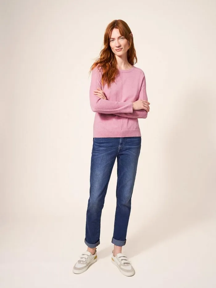 Women KNITWEAR White Stuff URBAN JUMPER Light Pink