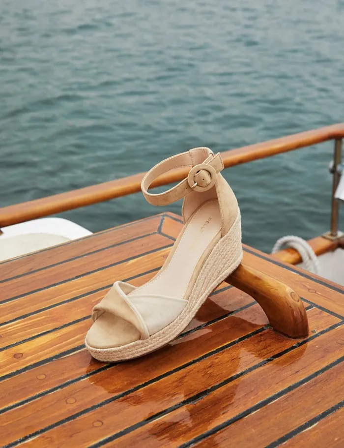 Women Kove Wedge 8211 LatteBeige Pelle Moda Wedges Women Kove Wedge 8211 LatteBeige Pelle Moda Wedges