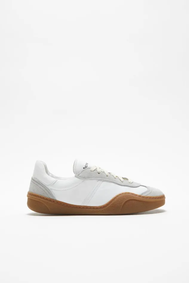 Women Laceup Sneakers Whitebrown Acne Studios Shoes