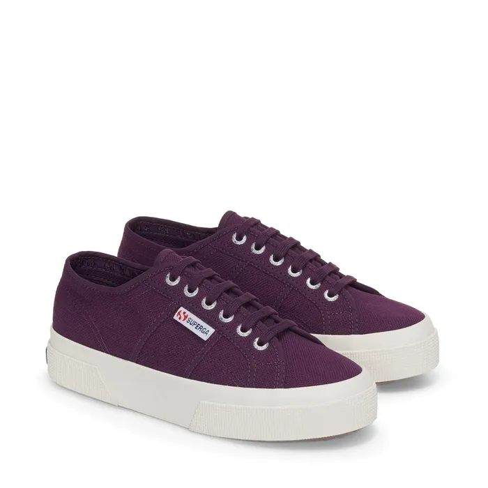 Women Lady Shoes Unisex 2740 PLATFORM Wedge VIOLET PURPLEFAVORIO Superga Platform