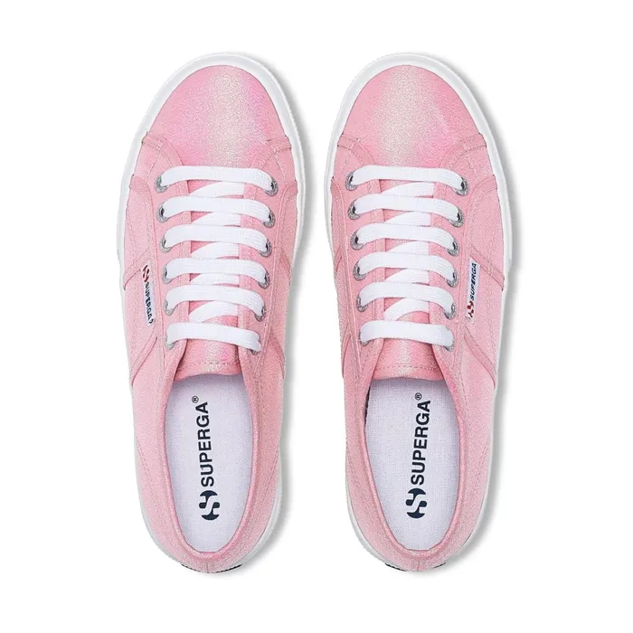 Women Lady Shoes Woman 2740 PLATFORM LAME Wedge PINK BEGONIA IRIDESCENT Superga Platform
