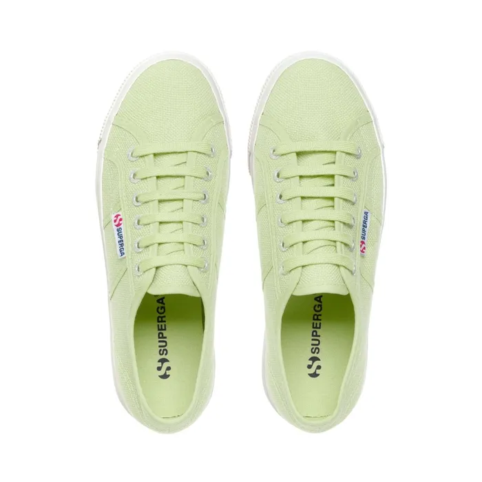 Women Lady Shoes Woman 2790 PLATFORM Wedge GREEN PRIMROSEF AVORIO Superga Platform