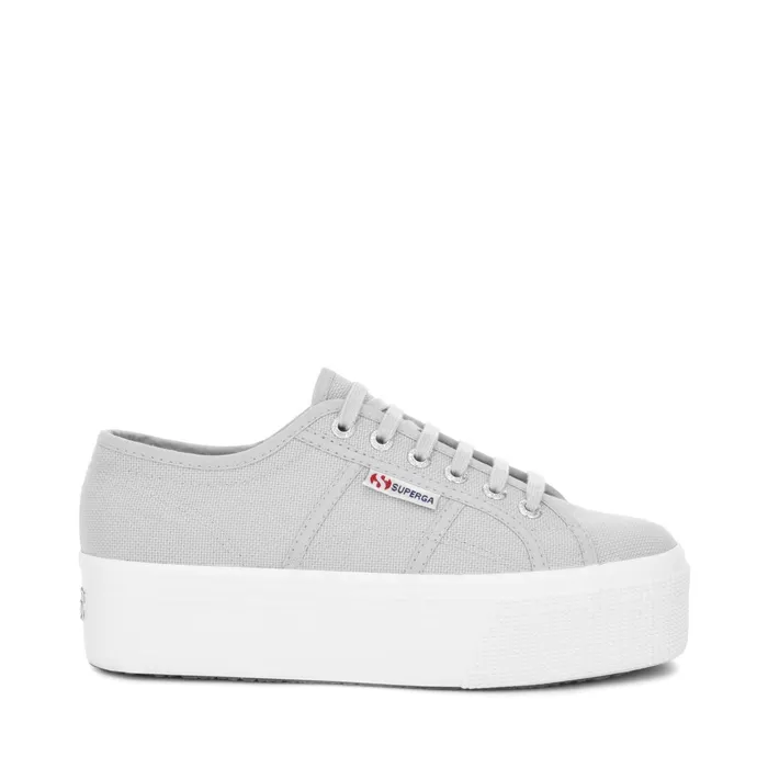 Women Lady Shoes Woman 2790 PLATFORM Wedge GREY ASH Superga Platform