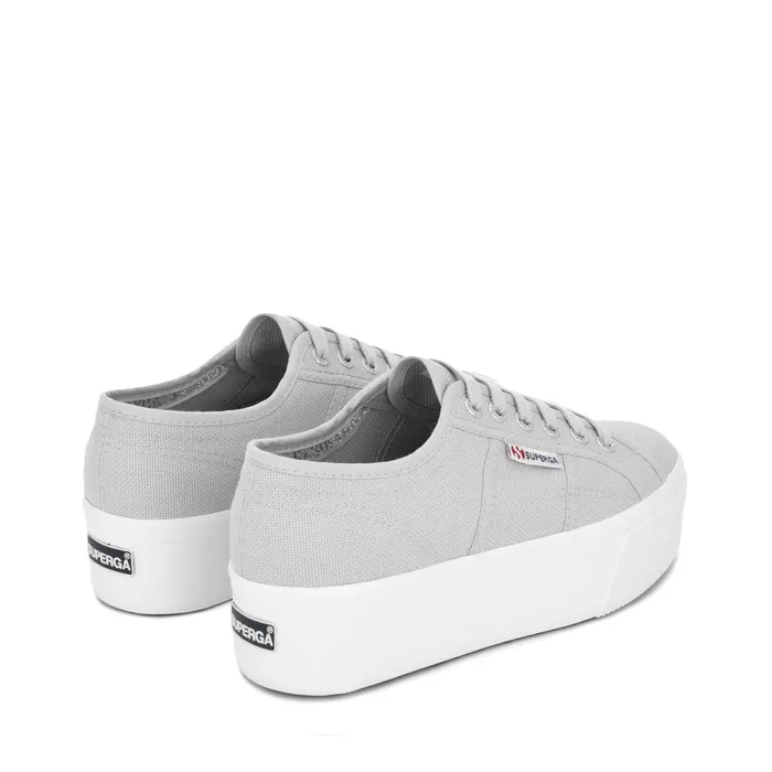 Women Lady Shoes Woman 2790 PLATFORM Wedge GREY ASH Superga Platform