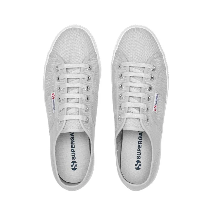 Women Lady Shoes Woman 2790 PLATFORM Wedge GREY ASH Superga Platform