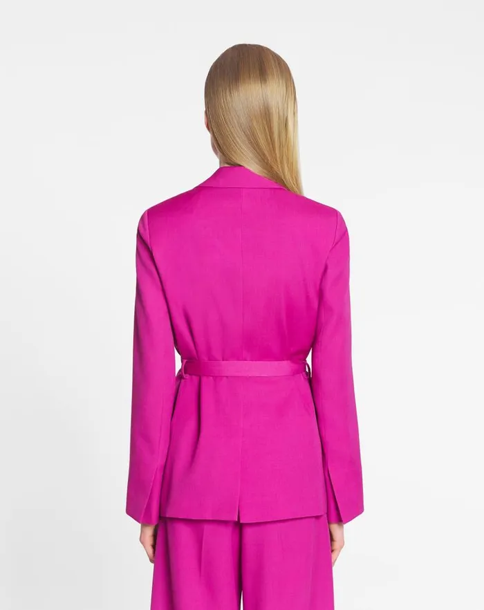 Women Lanvin Coats and Jackets Belted Jacket Fuchsia Women Lanvin Coats and Jackets Belted Jacket Fuchsia