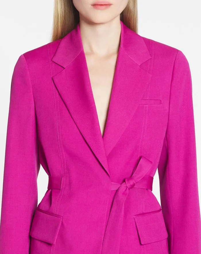 Women Lanvin Coats and Jackets Belted Jacket Fuchsia Women Lanvin Coats and Jackets Belted Jacket Fuchsia