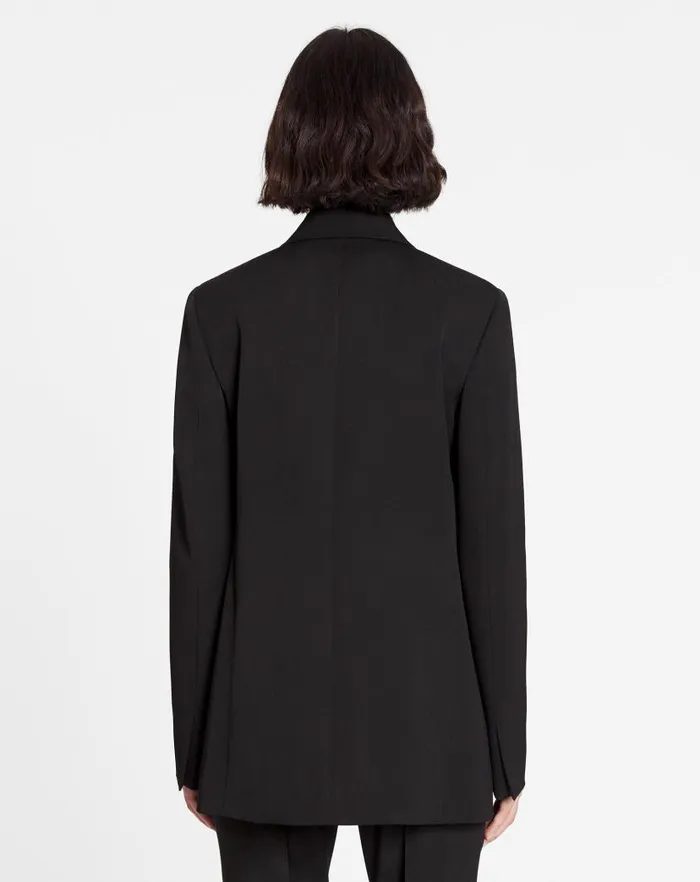 Women Lanvin Coats and Jackets Doublebreasted Jacket Black