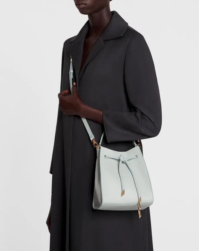 Women Lanvin Crossbody Bags and Shoulder Bags Small Leather Sequence By Lanvin Handbag Ice Blue