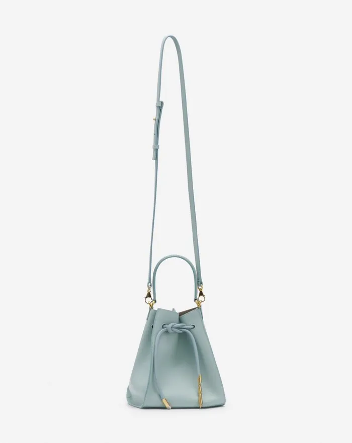 Women Lanvin Crossbody Bags and Shoulder Bags Small Leather Sequence By Lanvin Handbag Ice Blue