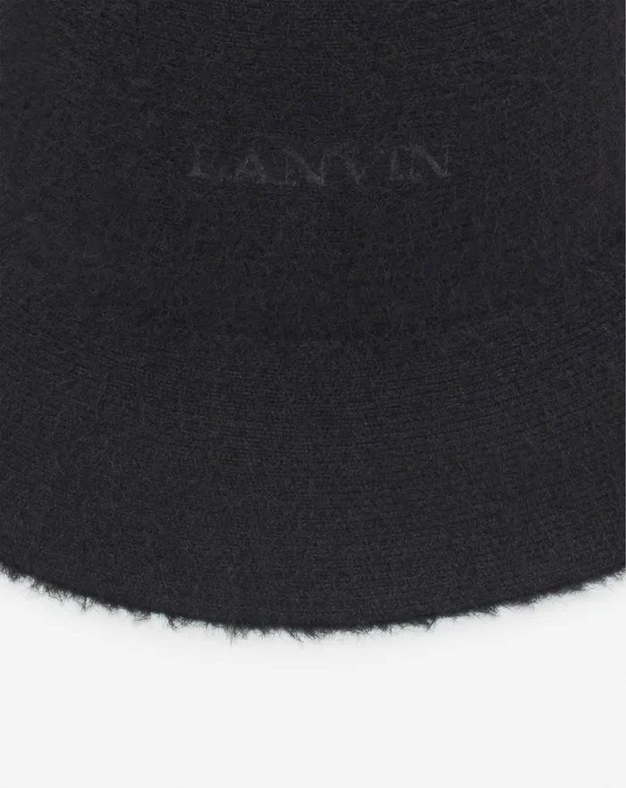 Women Lanvin Hats Lanvin Cotton Bucket Hat Black Women Lanvin Hats Lanvin Cotton Bucket Hat Black