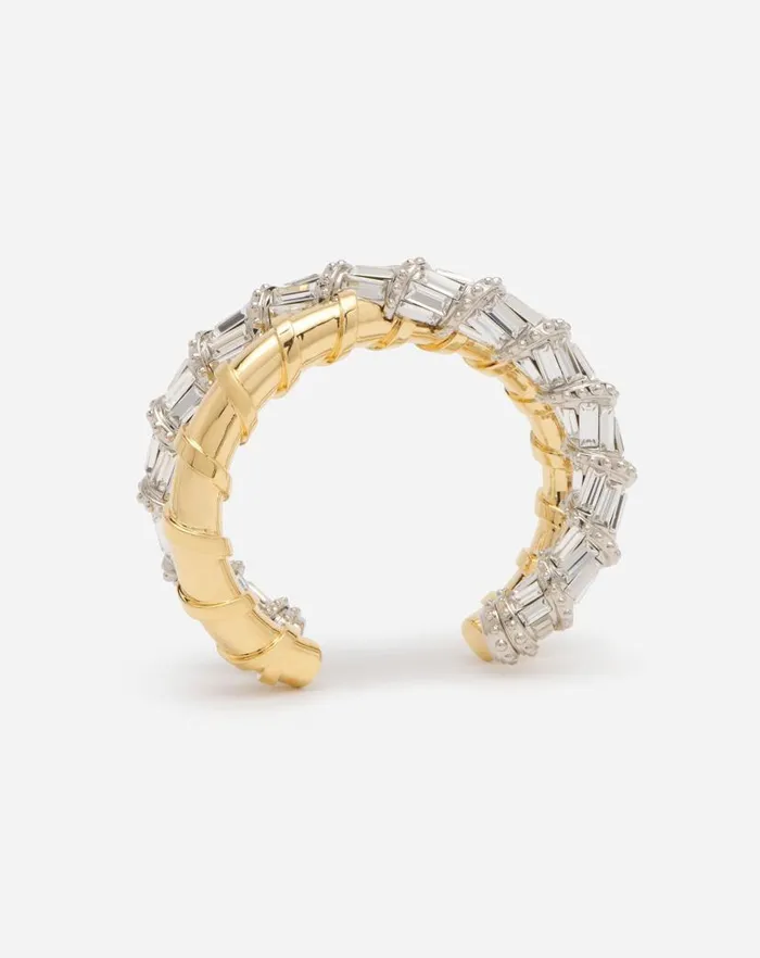 Women Lanvin Jewelry Baguettes Melodie Bracelet Goldcrystal