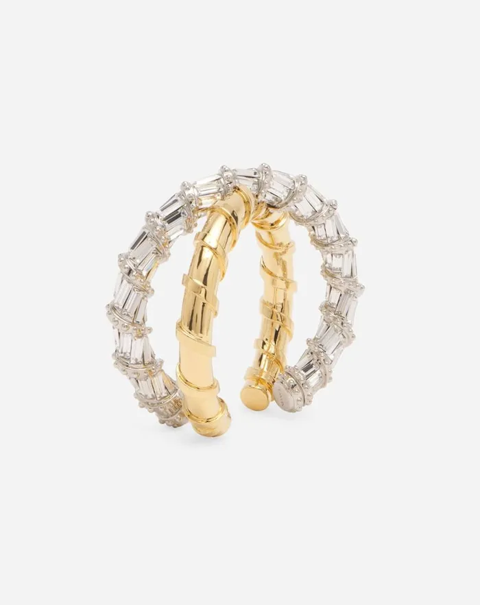 Women Lanvin Jewelry Baguettes Melodie Bracelet Goldcrystal