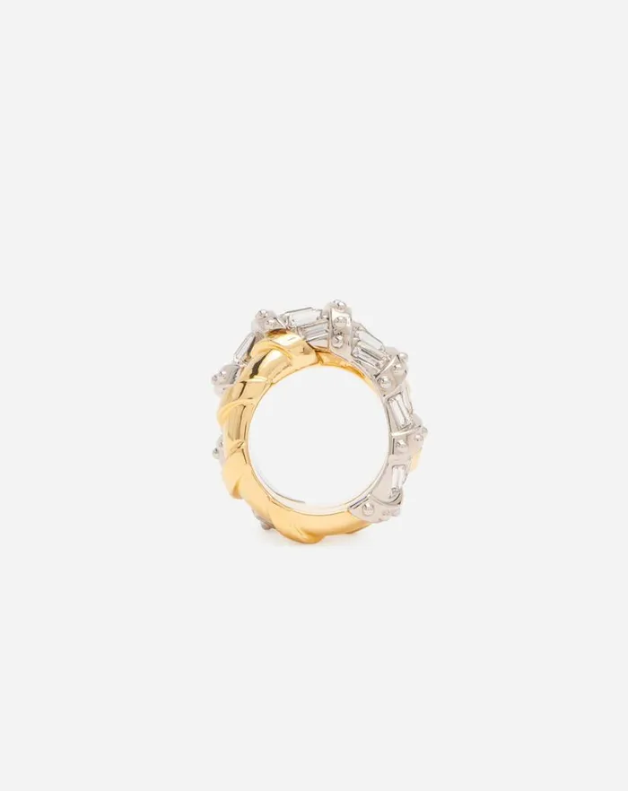 Women Lanvin Jewelry Baguettes Melodie Ring Goldcrystal