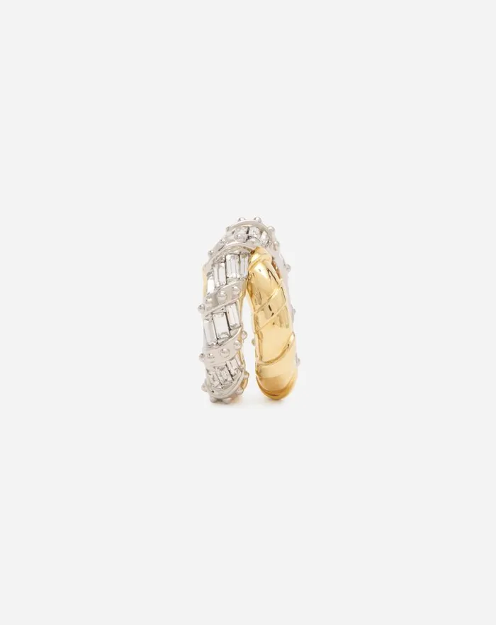 Women Lanvin Jewelry Baguettes Melodie Ring Goldcrystal