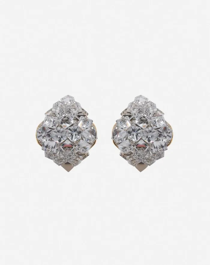 Women Lanvin Jewelry Frequence Earrings Goldcrystal