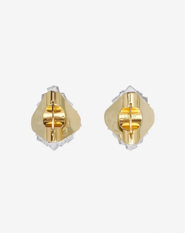 Women Lanvin Jewelry Frequence Earrings Goldcrystal Women Lanvin Jewelry Frequence Earrings Goldcrystal