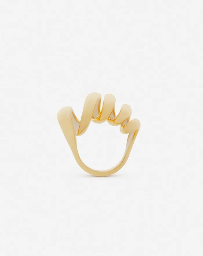 Women Lanvin Jewelry Mlodie Ribbon Ring Goldmoon