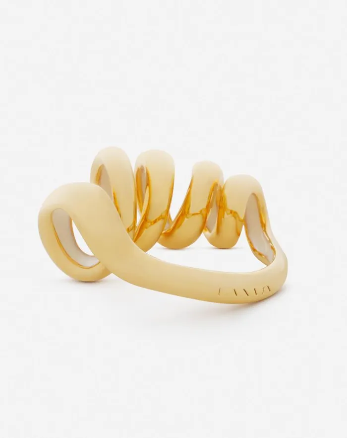 Women Lanvin Jewelry Mlodie Ribbon Ring Goldmoon Women Lanvin Jewelry Mlodie Ribbon Ring Goldmoon