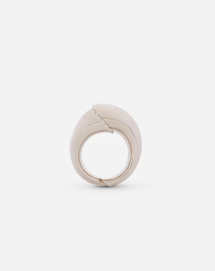 Women Lanvin Jewelry Sequence By Lanvin Rhinestone Ring Silvercrystal