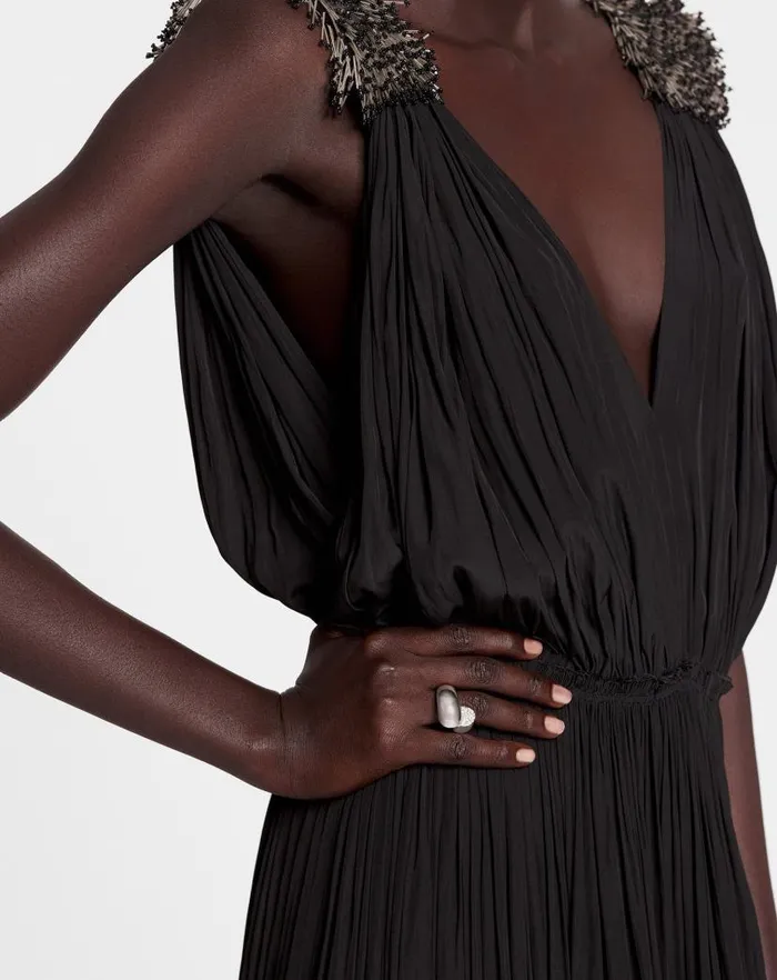 Women Lanvin Jewelry Sequence By Lanvin Rhinestone Ring Silvercrystal